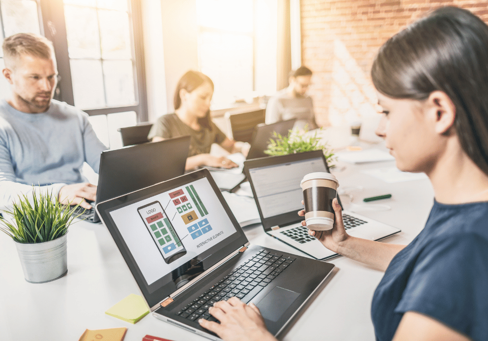 web application development dashboard