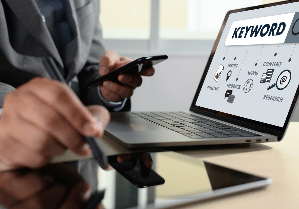 keyword research SEO illustration